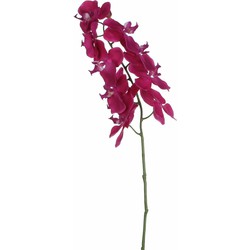 Mica Decorations Kunstbloem Orchidee tak - diep roze - 71 cm - Kunst zijdebloemen - Kunstbloemen
