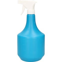 1x Plantenspuiten/waterspuiten 1 liter turqouise blauw - Plantenspuiten