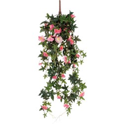 Mica Decorations Petunia Kunst Hangplant - L15 x B20 x H80 cm - Roze