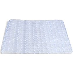 Arte r anti-slip badkamer douche/bad mat - transparant - PVC - 50 x 50 cm - Badmatjes