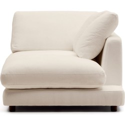 Kave Home - Chaise longue Gala rechts beige 193 x 105 cm