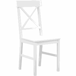 BARLEE - Eetkamerstoel set van 2 - Wit - MDF