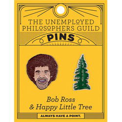 UPG Pins - Bob Ross en Vrolijk Klein Boompje