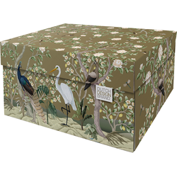 Dutch Design Brand Opbergdoos met Deksel - Doos in Karton - Geschenkdoos - 52x54x49cm - Golden Paradise - 1 Stuk