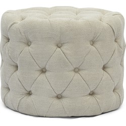 Opera Footstool Anitque White