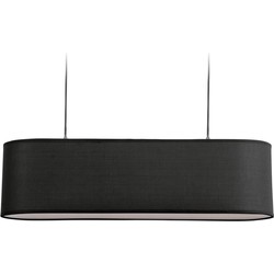 Kave Home - Lampenkap voor hanglamp Palet zwart 20 x 75 cm