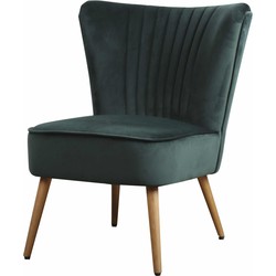 Fauteuil - Eva - stof Velours groen