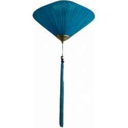 Fine Asianliving Chinese Lampion Oceaan Blauw Zijde D50xH30cm