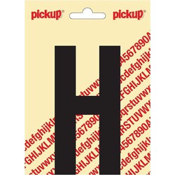 Plakletter Nobel Sticker zwarte letter H - Pickup