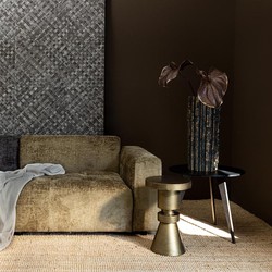 PTMD Werdy Salontafel - 55 x 55 x 50 cm - Ijzer - Zwart - Set van 2
