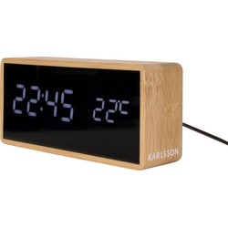 Alarm Clock Tube Bamboo