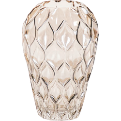 Housevitamin Pattern Vase - Smokey - Glass - L - 16x27cm