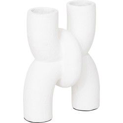 MUST Living Vase Cupido,38x29x18 cm, terracotta handpainted white