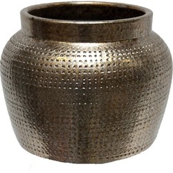 HS Potterie Zilver Goud pot Marrakesh - Zilver Goud pot 24x21
