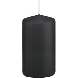 Trend Candles stompkaars - zwart - 6 x 12 cm - 40 branduren - Stompkaarsen