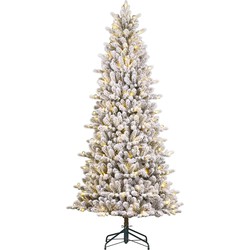 Black Box Trees Kunstkerstboom Harma - 86x86x185 cm - PVC/hardnaald - frosted,Groen