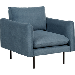 Beliani VINTERBRO - Fauteuil-Blauw-Chenille