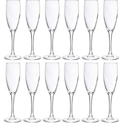 12x Champagne glazen 190 ml - Champagneglazen