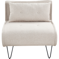 Beliani VESTFOLD - Eenpersoonsbank-Beige-Polyester