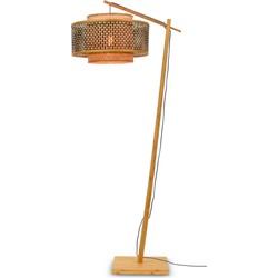 Vloerlamp Bhutan - Bamboe/Zwart - 73x50x176cm