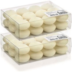 Trend candles Drijfkaarsen - 48x - creme wit - 4,5 cm - 4 uren - Drijfkaarsen