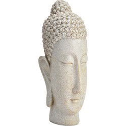 Buddha Hoofd van Poly Wit (B/H/D) 16x33x12cm