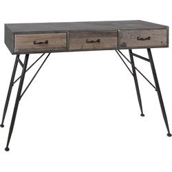 Clayre & Eef Sidetable Grijs IJzer