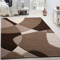 Laagpolig Vloerkleed - Diamesa - Modern - Bruin - 120x170 cm
