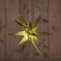 B.O.T. Gold 3D Star 35 cm 10Led Warm White 1,5M