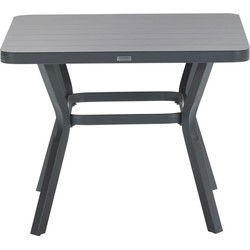 Garden Impressions Mina tuintafel 90x90xH71 - donker grijs