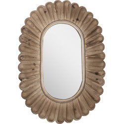 Clayre & Eef Spiegel Bruin Hout