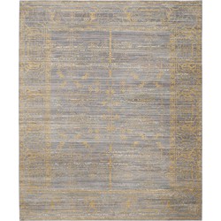 Safavieh Craft Art-Inspired Indoor Woven Area Rug, Valencia Collection, VAL104, in Grey & Gold, 183 X 274 cm