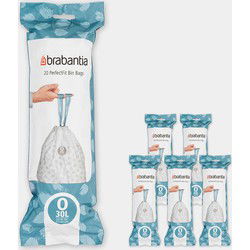 PerfectFit Afvalzak, code O, 30 liter, 120 stuks, set van 6 rollen - White