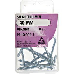 Schroefduim 40mm verz 10st