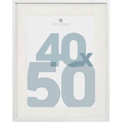 Atmosphera Fotolijstje - foto van 40 x 50 cm - wit - MDF/Glas - Fotolijsten