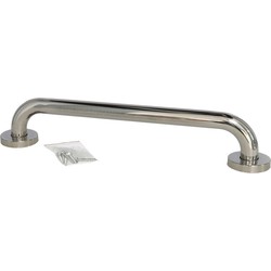 Badkamer/douche wand handgreep rvs metaal zilver 40 cm - Badkameraccessoireset