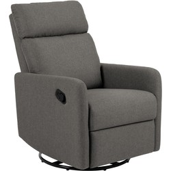 Relaxfauteuil Grijs Stof - 93,5x67x99cm - Verstelbaar - Nida