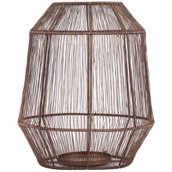 PTMD Justy Windlicht - 24 x 24 x 27 cm - Ijzer - Koper