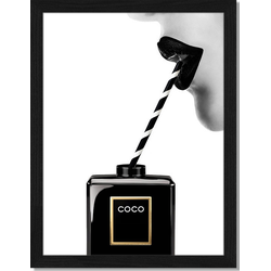 Coco - Fotoprint in houten frame - 30 X 40 X 2,5 cm