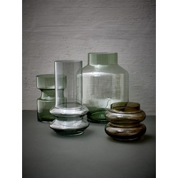 HKliving green glass vase groen L