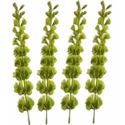 Set van 4x stuks groene Molucella kunstplant takken 80 cm - Kunstplanten