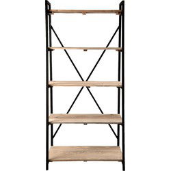 Clayre & Eef Boekenrek Zwart Hout