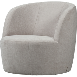 vtwonen Turn Draaifauteuil - Velvet - Naturel - 78x82x87