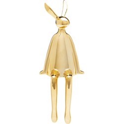 Decofiguur Sitting Rabbit Gold 35cm