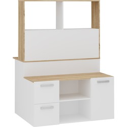 Meubel multifunctionele TV en bureau Mainz - L110,5 cm