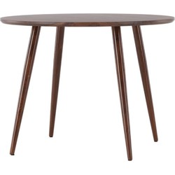 RebellenClub Havdhem Ronde Eettafel - 100 cm - Walnoot - Natuurlijk Hout