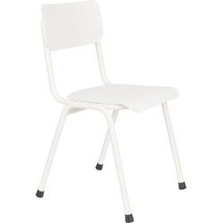Zuiver Back To School Tuinstoelen Stapelbaar Wit - Set van 2