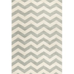 Safavieh Contemporary Indoor Hand Tufted Area Rug, Chatham Collection, CHT715, in Grey & Ivory, 152 X 244 cm