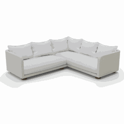 Maison Home Nayan Lounge Corner Set  -  Steel Powder Coated Oyster