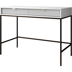 Meubella Kaptafel Navil - Wit - 104 cm